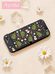 Ayotu Christmas Tree & Snowflake & Snowman Pattern Game Console Shell And Accessories Compatible With Switch/Switch OLED/Switch Lite, Set Includes Protective Case, Storage Bag, Dock Shell, Controller Protective Cover And Multiple Style Accessories To Choose From, Winter Romance, Christmas/Easter/Back To School/Birthday/Anniversary Gift - View 21