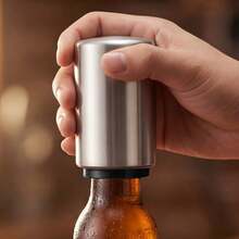 1pc/3pcs/5pcs Stainless Steel Creative Automatic Beer Bottle Opener - Silver - View 3