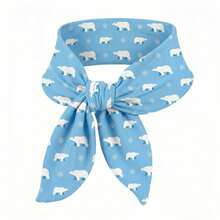 1pc Blue Snowflake Bear Neck Warmer - Blue Snowflake Bear - View 5