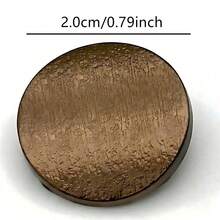 10Pcs Round Textured Shank Metal Buttons, Vintage Decorative Sew‑On Fasteners, Sewing Supplies For Coats, Blazers, School Uniforms, Shoes, DIY Craft Garment Accessories - 10pcs/pack - View 15