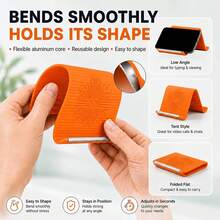 1PC Foldable Phone Stand, Portable Phone Holder, Universal Stand With Adjustable Angles; Suitable For All Mobile Phones; Ideal For Home Offices, Dorm Rooms, And Party Decor; A Perfect Desktop Accessory And "Lazy" Phone Holder. - Multi-color - View 7