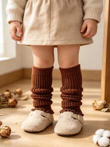 1 Pair Kids Knitted Leg Warmers, Fashion Leg Cuffs Suitable For Children Outdoor Activities All Seasons - Multicolor - View 13