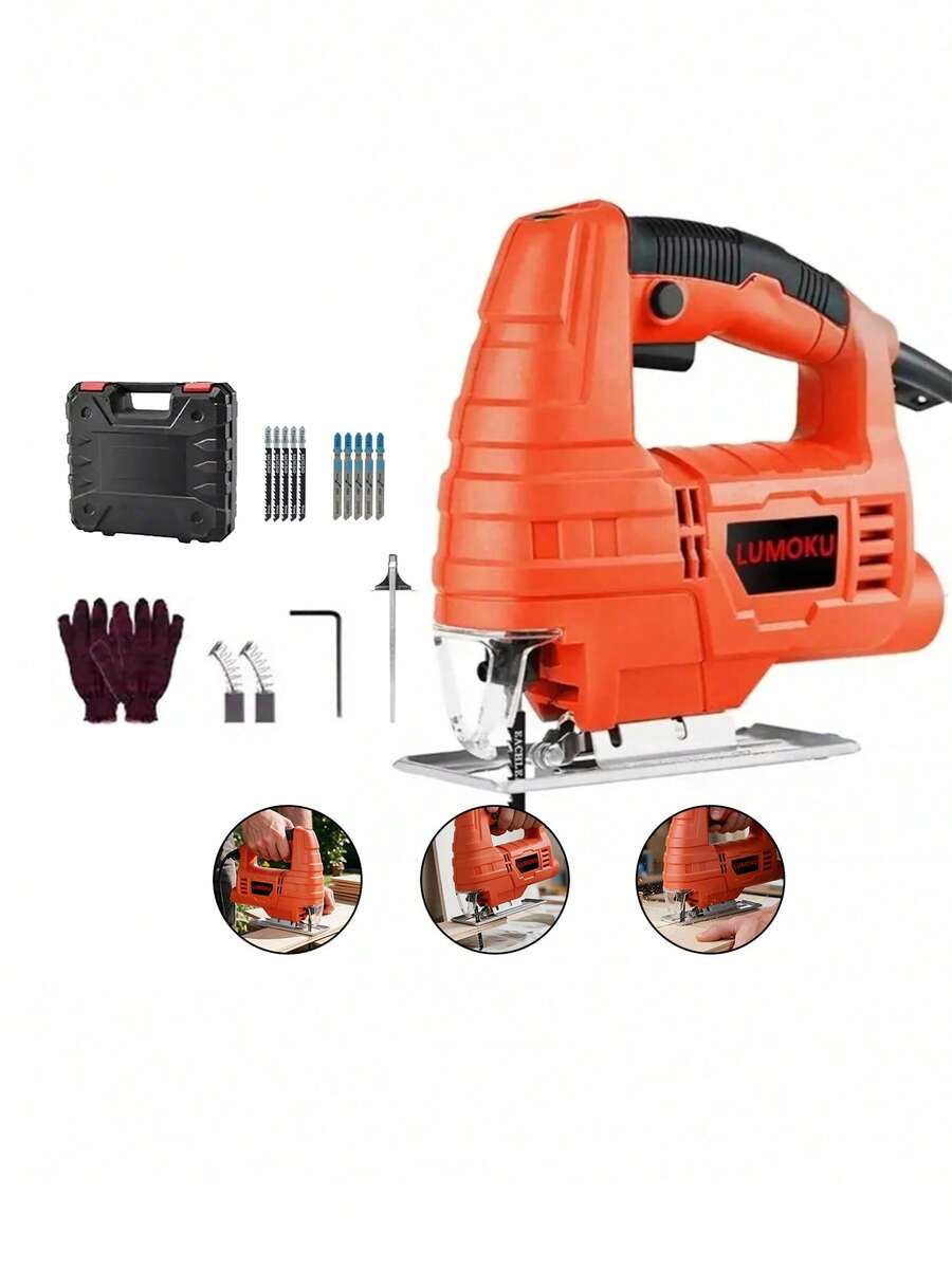Professional Jigsaw 760W + 16 Accessories With Case - US A Type Plug(110-127V) - View 1