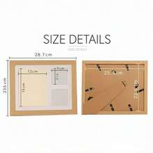 1pc Pet DIY Paw Print Memorial Hand & Foot Impression Frame Desktop Set, Baby Couple Handprint, Dog Cat Paw Print Footprint Clay - one-size - View 6