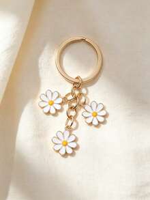 Cherry Blossom Keychain Simple Cherry Blossom Flower Phone Charm Decorative Accessory For Women And Girls - Multicolor New-6 - View 1