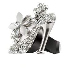 1pc Shiny Crystal High Heel Car Air Vent Clip, Crystal Handbag Car Fragrance Air Vent Clip Pendant, Rhinestone Diffuser Air Vent Clip, Shiny Car Air Conditioner Decoration, Exquisite Christmas Gift, New Year Gift, Exquisite Gift For Friends - Rhinestone Air Vent Ornament - View 13