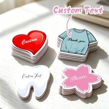 Kartu Nama Berbentuk Kustom 20/50/100pcs, Kartu Nama Berbentuk Personalisasi, Pencetakan Teks dan Logo yang Dapat Disesuaikan, Tersedia Berbagai Bentuk, Cocok untuk Pemasaran Merek, Cocok untuk Promosi Merek Usaha Kecil, Kartu Ucapan Hadiah, Kartu Ucapan Liburan, Kartu Ucapan Personalisasi untuk Teman dan Keluarga - MultiWarna - View 3