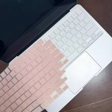 SDYIGOE 1pc English Peach Pink Keyboard Cover, EU And US Layout, Compatible With MacBook Neo 13-Inch (A18) Pro 2026 A3404 256GB 512GB With Touch ID, Comfortable Touch, Anti-Stain, Precise Fit - View 5