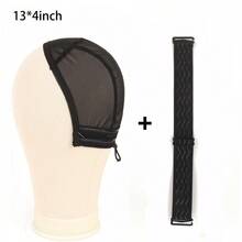 Half Wig Cap With Drawstring For Lace Wig Making Black Semi-Spliced Wig Cap For U Part Wig 4*4 5*5 13*4 13*6 Drawstring Wig Caps - View 10
