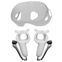 Compatible With Quest 3S, 2pcs Game Controller Covers + 1pc Console Protective Case Set, Anti-Drop, Anti-Dust, Anti-Scratch, Enhanced Gaming Operation Feel And Experience - View 8