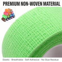 14Pcs Vibrant Color Cohesive Bandage, Self‑Adhesive Elastic Sports Wrap For Daily Fitness - Mixed Color - View 6