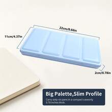 Large Classic Metal Palette Folding Iron Box With Magnetic Full And Half Pans For Watercolor Paint Packaging - Sets - View 2