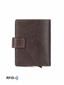 Dompet Multifungsi Pria RFID Baru, Pengeluaran Kartu Otomatis, Slot Kartu Ganda, Klip Uang - MultiWarna - View 9
