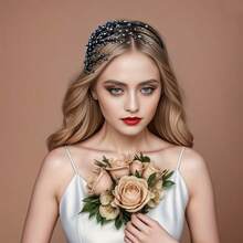 1pc Casual Party Elegant Iron Headband Bridal Wedding Hair Accessory All Seasons - Multicolor - View 6