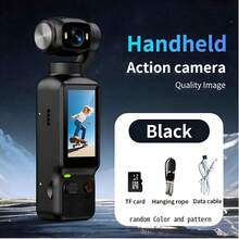 4K High Definition Pocket Camera, With 1.97-Inch Display, 180° Manually Adjustable Flip Lens, Built-In Fill Light - Supports 4K Video Recording, Includes 32GB Memory Card, 1800mAh Battery, Auto Focus, Suitable For Outdoor Sports And Video Recording - View 10