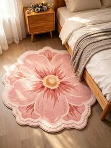 1 pieza, Alfombra decorativa con diversas formas de flores, diseño único, diseño de forma creativa, coleccionable, fácil de limpiar, lavable, lavable con agua. Alfombra natural y cómoda, alfombra para el lado de la cama, alfombra para el dormitorio, alfombra para el estudio, alfombra para la sala de estar, alfombra para la decoración del hogar, alfombra estampada, alfombra para el alféizar de la ventana, adecuada para la decoración del hogar. Alfombra de felpa, alfombra de piel, alfombra engrosada, alfombra de forro polar. - Multicolor - Ver 3