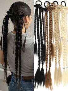 18 Inch Braided Bow And Ponytail, Suitable For Women And Girls To Wear In Daily Life And Gatherings - Multicolor - View 1
