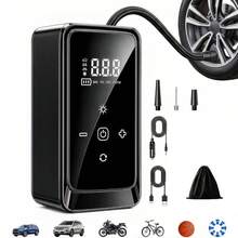 SUITU Tire Inflator Portable Air Compressor, Bike Pump, Air Pump For Car Tires 150PSI With Digital Pressure Gauge, Auto Shut-Off, Fast Inflation, Bike Tire Pump For Car, Motorcycle, Bike, Ball. 11.1V/DC12V 1300mAh - Wireless - View 15