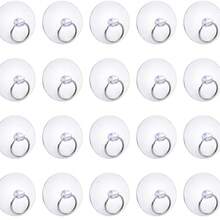 20 Pcs Suction Cups With1-Inch/25mm Transparent Keyring Suction Cups And Auxiliary Hooks - View 2
