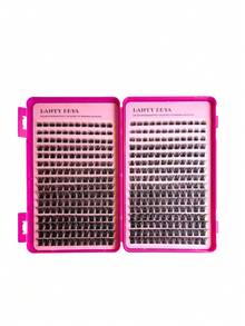 384pcs D-Curl Single Cluster Eyelashes T50 8-16mm DIY Eyelash Extension Kit, Natural Look Ultra-Lightweight Reusable Segmented False Eyelashes, Suitable For Beginners, Home, Travel, Daily Wear, Wedding, Date Party, Music Festival, Halloween, Christmas - D - View 7