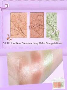 chéeryep Pillow Gem 眼影 SE06 5.5g，3色夢幻眼影盤，鑲寶枕頭設計搭配3D浮雕，柔霧與閃耀妝效，自然水光感，持久不易褪色，防暈染，適合初學者，禮物首選 - SE06 - 查看 3