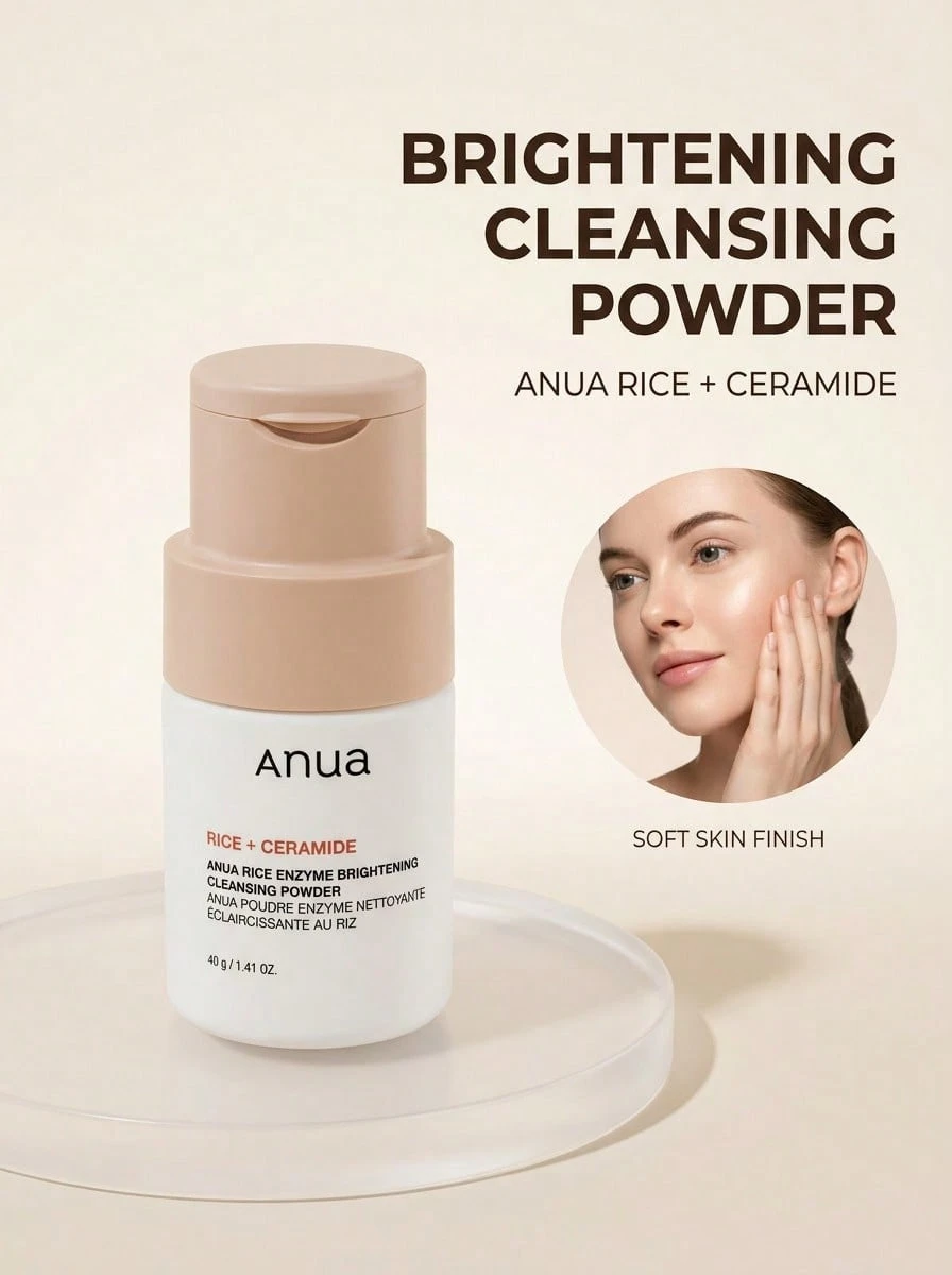 Anua Rice Enzyme Brightening Cleansing Powder 40 g - 白色 - 查看 1