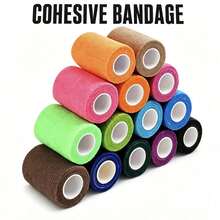 14Pcs Vibrant Color Cohesive Bandage, Self‑Adhesive Elastic Sports Wrap For Daily Fitness - Mixed Color - View 8