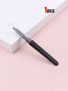 3/1pc Makeup Brush Set, Eyelash Brush/Lip Brush/Eyebrow Brush, With Transparent Dust Cover, Portable Design For Combing Eyelashes And Eyebrows, Spiral Eyelash Curler, Lipstick Lip Brush, Suitable For Home Or Travel Use, Essential Makeup Accessory - Multicolor - View 10