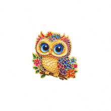 Kawaii Owl With Flowers Enamel Pins , Multicolor Cartoon Bird Brooch, Cute Lapel Pin For Backpack Jacket Hat, Lovely Animal For Man Women Friends - Multicolor - View 15
