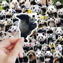 Tachimi 61pcs Cute Realistic Giant Panda Stickers, Creative Planner Stickers, National Treasure Panda Funny Expression Stickers, Waterproof Decorative Stickers - Multicolor - View 4