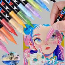 13-63 Colors Professional Art Acrylic Marker Set,Soft Tips,Suitable For Painting,Sketching Coloring,Perfect Great Gift For Friends,Back To School - Multicolor - View 4