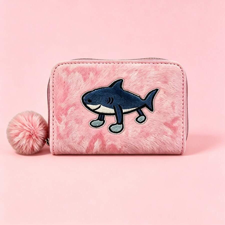 Women's Plush Wallet - LM21-rOSA - View 1