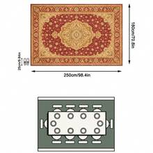 1PC Burgundy & Gold Classical Floral Area Rug, European Palace Style Faux Cashmere Rectangular Vintage Totem, Machine Washable For Living Room Bedroom Daily Home Decor, Aesthetic Home Decoration - Multicolor - View 14