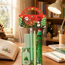 Christmas Best-Seller Highly Attractive 6-Piece Stationery Set, Student Stationery Gift, Learning Reward Small Gift - Multicolor - View 7