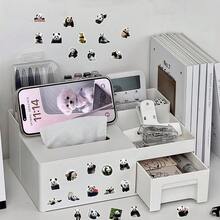 Tachimi 61pcs Cute Realistic Giant Panda Stickers, Creative Planner Stickers, National Treasure Panda Funny Expression Stickers, Waterproof Decorative Stickers - Multicolor - View 8