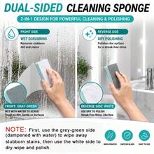 6Pcs/3pcs/1pc Glass Limescale Magic Scrub Cleaning Brush, Household Bathroom Mirror Shower Room Tile Powerful Limescale Water Stain Water Mark Removal Tool, Multi-Functional Window Glass Cleaning Tool - Multiple Styles - View 1