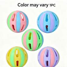 Large Colorful Bell Ball Cat Toy, Suitable For Self-Play, Interactive Pet Toy With Bell, Suitable For Kittens - Multicolor - View 9