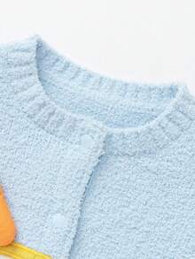 Balabala Baby Knit Sweater Soft Warm Pullover Jumper Casual Top For Infant Boys Girls Winter Daily Outfit - Blue Tint - View 6