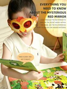 Explore Kids Puzzle Toy With Matching Clue Cards And Red Deciphering Glasses, Assemble Puzzle To Unlock Hidden Pattern, 2-In-1 Mysterious Treasure Hunt Game, Discover Little Secrets, Develop Observation And Concentration Skills, Suitable For 3+ Years Old Early Education - Multicolor - View 11