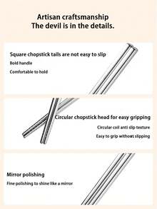 1pc/2pcs Large Stainless Steel Kitchen Strainer, Round Hole Oil Draining Skimmer, Home Cooking Noodle Filter, Catering Deep Fry Chopsticks, Dumpling Scoop, Noodle Strainer, Oil Draining Filter Grid - Silver - View 5