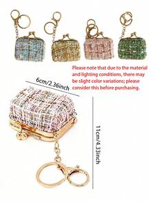Mini Coin Purse, Portable Hanging Pouch, Exquisite Buckle Design Anti-Loss And Durable, Suitable For Commuting, Shopping Or Dating Use - Multicolor - View 10