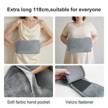 SoffinaLife Hot Water Bottle And Storage Bag Set, Minimalist Gray Hand Warmer And Storage Box Set, Suitable For Winter, Gift For Mom, Dad, Men, Friends, Teachers, Detachable And Washable Plush Hot Water Bottle, Suitable For Indoor And Outdoor Home Office Camping Commuting, Winter Essential Accessory - Multicolor - View 6