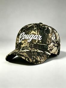 1pc Gothic Men Camo Hat Eougan Embroidered Hats For Men Adjustable Baseball Cap Fashionable Casual Hats Great For Travel, Parties, And Sun Protection - Camouflage - View 7