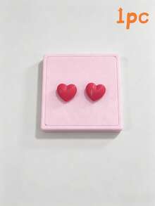Pegatina decorativa de interruptor con corazón rojo 3D estilo Ins, decoración de pared linda, pegatina de panel de enchufe para ambiente de habitación - Cubierta de interruptor con corazón rosa - Ver 14