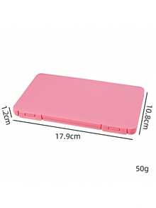 1pc Multi-Color Large False Eyelash Dust-Proof Portable Storage Box, Makeup Artist Glue False Eyelash Wearable Nail Art Storage Box, Suitable For Long Strip Eyelashes And Single Cluster Eyelashes Partitioned Storage - Multicolor - View 6