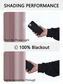 1 buah Tirai Blackout Warna Polos, Lapisan Isolasi Panas dan Penghalang Cahaya, Gaya Minimalis untuk Sehari-hari, Desain Pemasangan dengan Kantong Batang di Bagian Atas, Cocok untuk Ruang Tamu, Kamar Tidur, Ruang Makan, Kamar Mandi, Dapur, Penggunaan Sepanjang Musim untuk Menciptakan Ruang Rumah yang Tenang - Berwarna merah muda - View 3