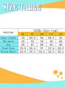 Tween Girl Elastic Waist Casual Loose Straight Leg Denim Jeans - Black - View 7