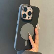 Luxury Original Silicone Liquid Magnetic Phone Case Compatible With Iphone 18 Pro Max 17 Pro 18 Pro 17 Pro Max Wireless Charging Soft Cover - Black - View 5