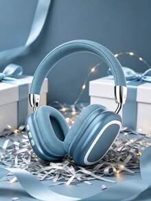 Gerripuer 新款耳罩式無線耳機，HIFI 高解析通話，舒適 MP3 音樂，通用手機，Type-C，可折疊、可旋轉、可伸縮，ABS 塑料搭配金屬質感，高端商務禮品無線耳機 - 藍色 - 查看 11