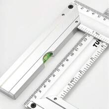 Thickened 90° Right Angle Ruler, Measuring & Marking Square, Multi-Function Aluminum Alloy Woodworking Triangle Ruler - Square Ruler - View 5